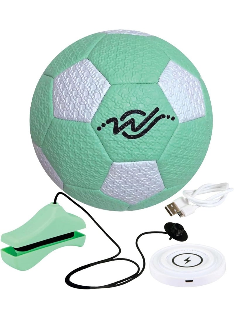 Wingrove Sports Creations Size 3 Training Ball Football – Interactive Voice Command Trainer with Adjustable Cord, Wireless Charging, and USB Cable – Designed with Billy Wingrove - Image 2